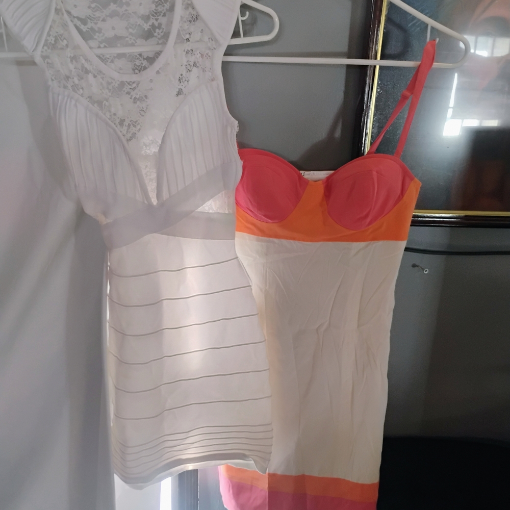 White and Multicolor Dresses 2 Arden B. Dresses For The Price Of 1! Special